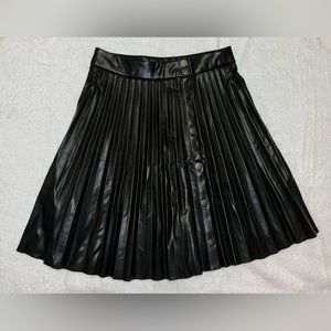 Lucy Paris faux leather black skirt size small